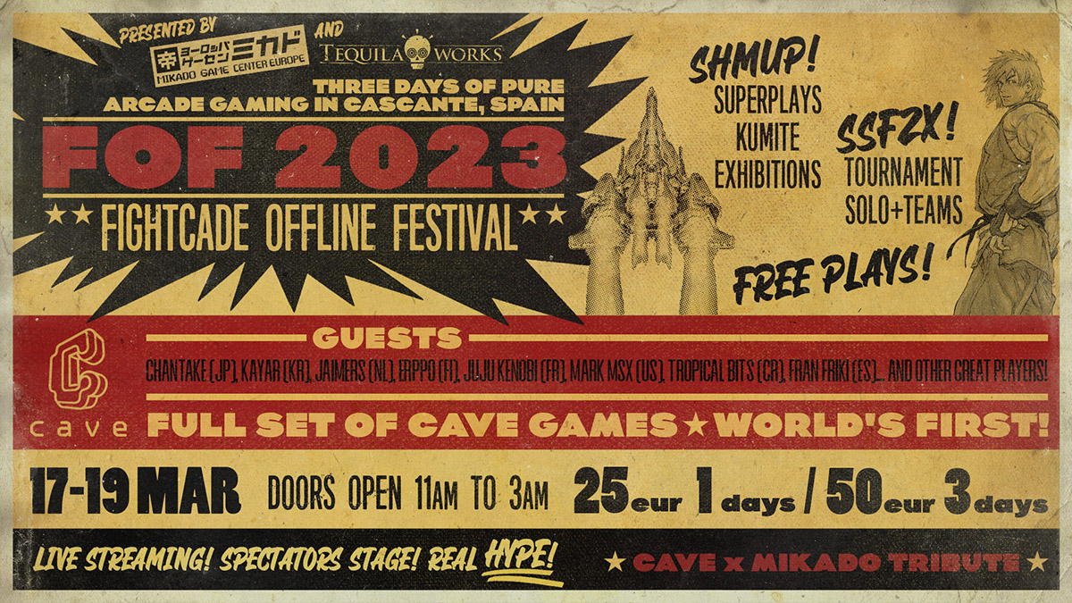 Mikado Fightcade Offline Festival 2023, regresa el evento internacional de los esports arcade