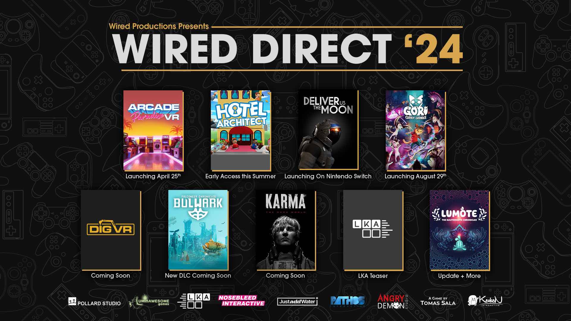 Mira todos los anuncios de la Wired Direct’24: Lumote, DIG VR, Gori: Cuddly Carnage y más