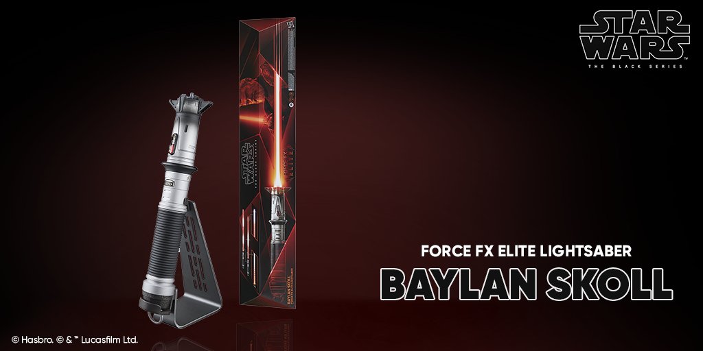 Hasbro Pulse presenta Star Wars the Black Series Force FX Elite Baylan Skoll Sable Láser