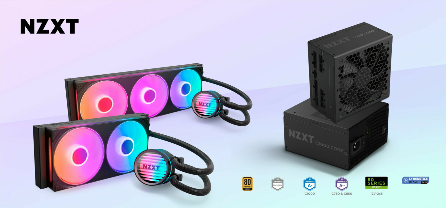 Potencia en el núcleo: NZXT presenta sus nuevas fuentes de alimentación y refrigeraciones líquidas de alto rendimiento y gran valor