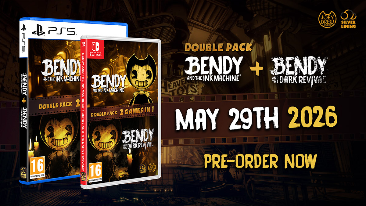 Multiplica el terror, Bendy Double Pack anunciado en formato físico para PS5 y Switch