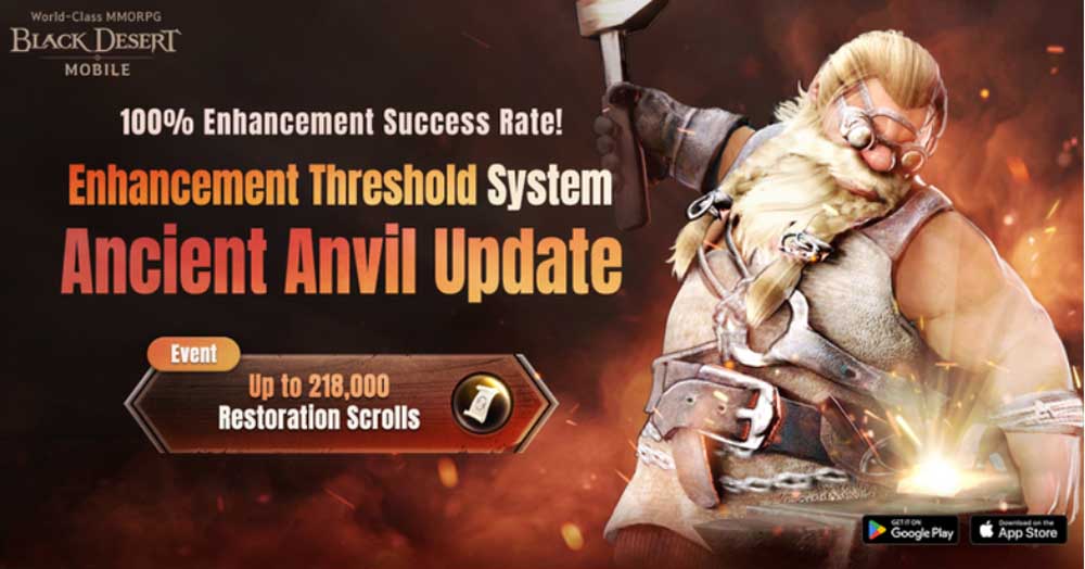 Black Desert Mobile presenta el sistema Yunque Antiguo para facilitar la mejora de objetos