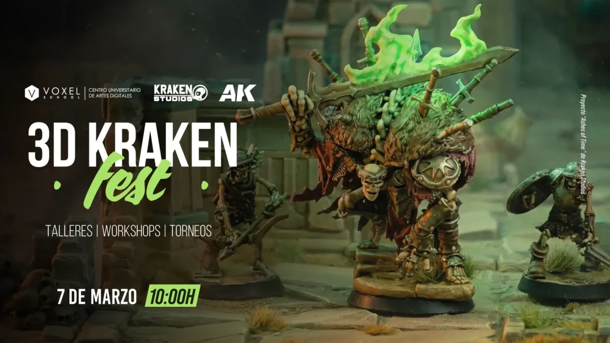 Llega a Madrid el gran festival de la escultura digital, los Wargames y la creación de juguetes, el sábado 7 de marzo en Voxel School