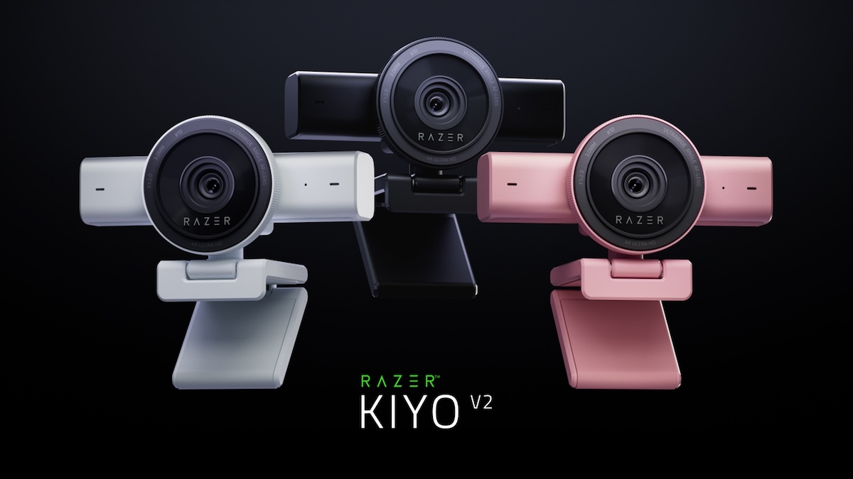 Razer presenta dos nuevos acabados para sus webcams de última generación Kiyo V2 y Kiyo V2 X