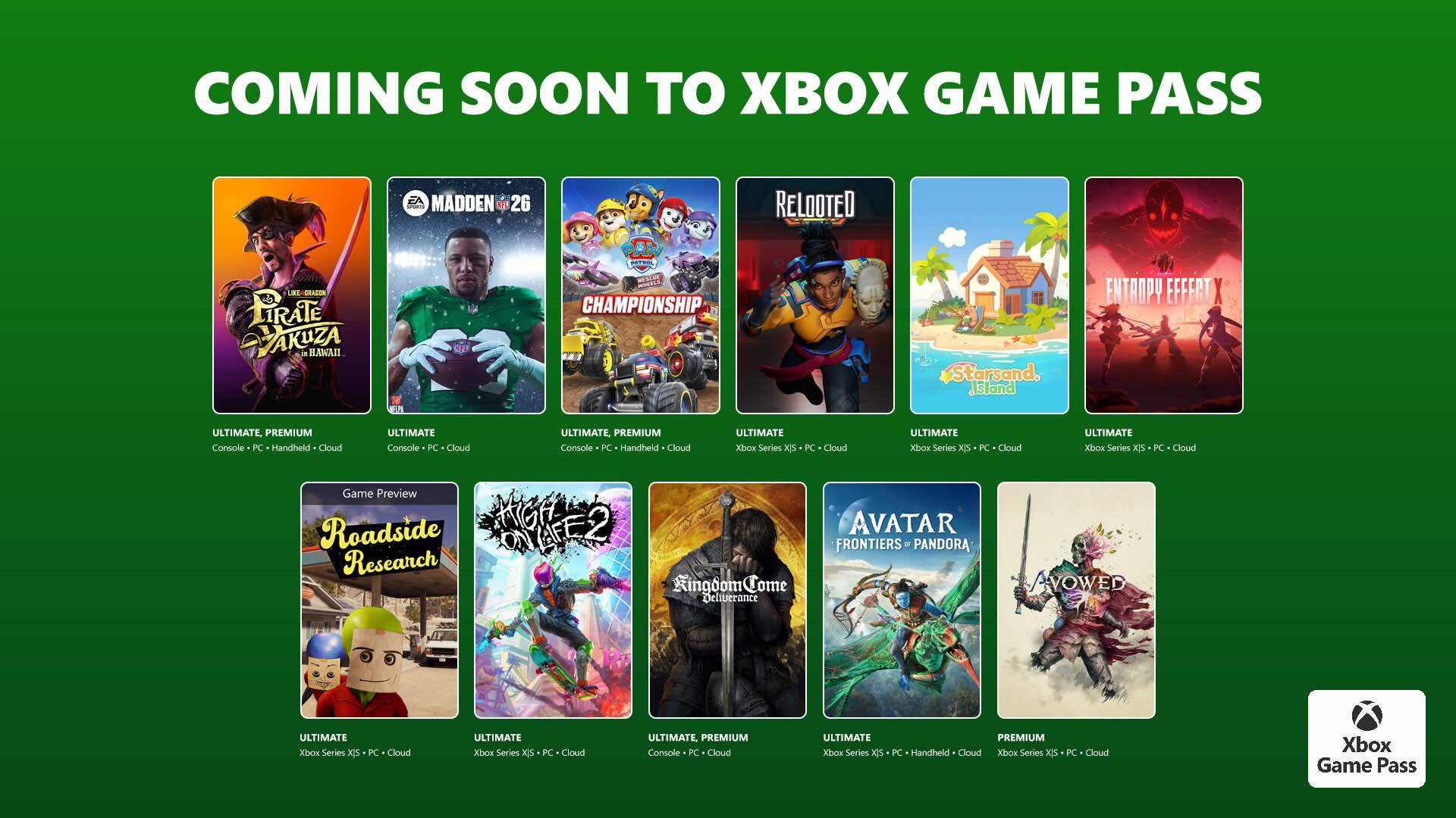 High On Life 2, Avowed, Kingdom Come Deliverance y más juegos llegan a Xbox Game Pass de febrero