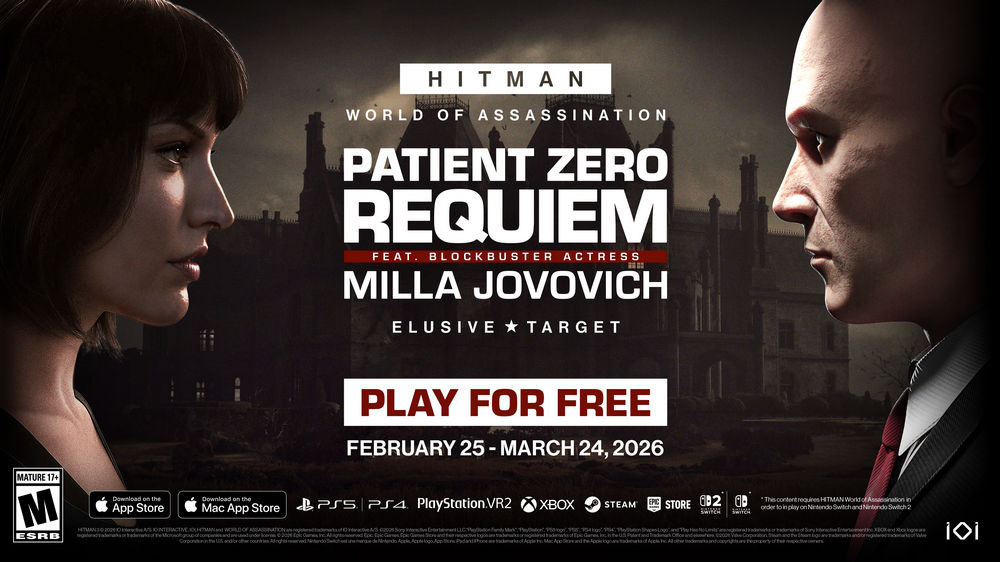 HITMAN World of Assassination: Última semana para cazar a Milla Jovovich en la nueva misión de Objetivo Escurridizo
