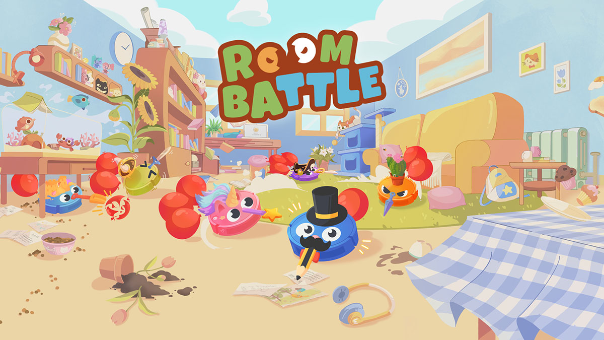 Orgullo español; ROOMBATTLE debuta con toda la emoción de las batallas de aspiradoras caóticas y minijuegos absurdos