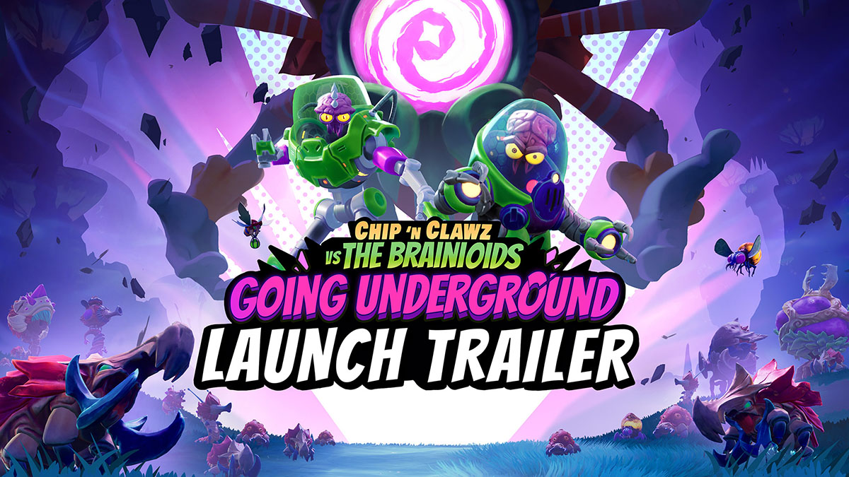 Chip ‘N Clawz VS. The Brainioids se expande con el nuevo DLC “Going Underground”, ya disponible