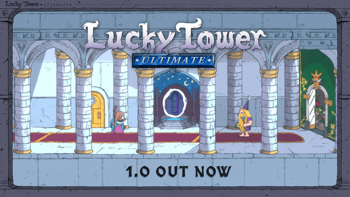 Lucky Tower Ultimate; el juego de comedia roguelike lanza su versión 1.0 en PC y Switch