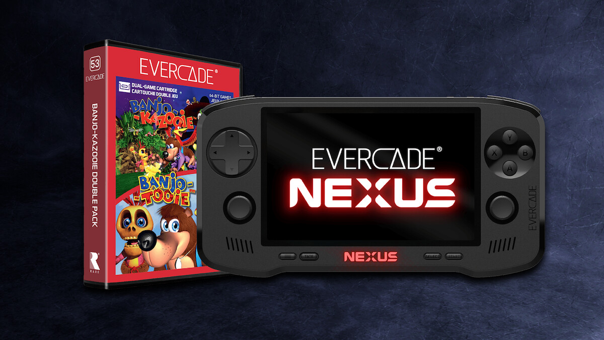 Blaze Entertainment anuncia la consola portátil Evercade Nexus con el cartucho BANJO-KAZOOIE Double Pack