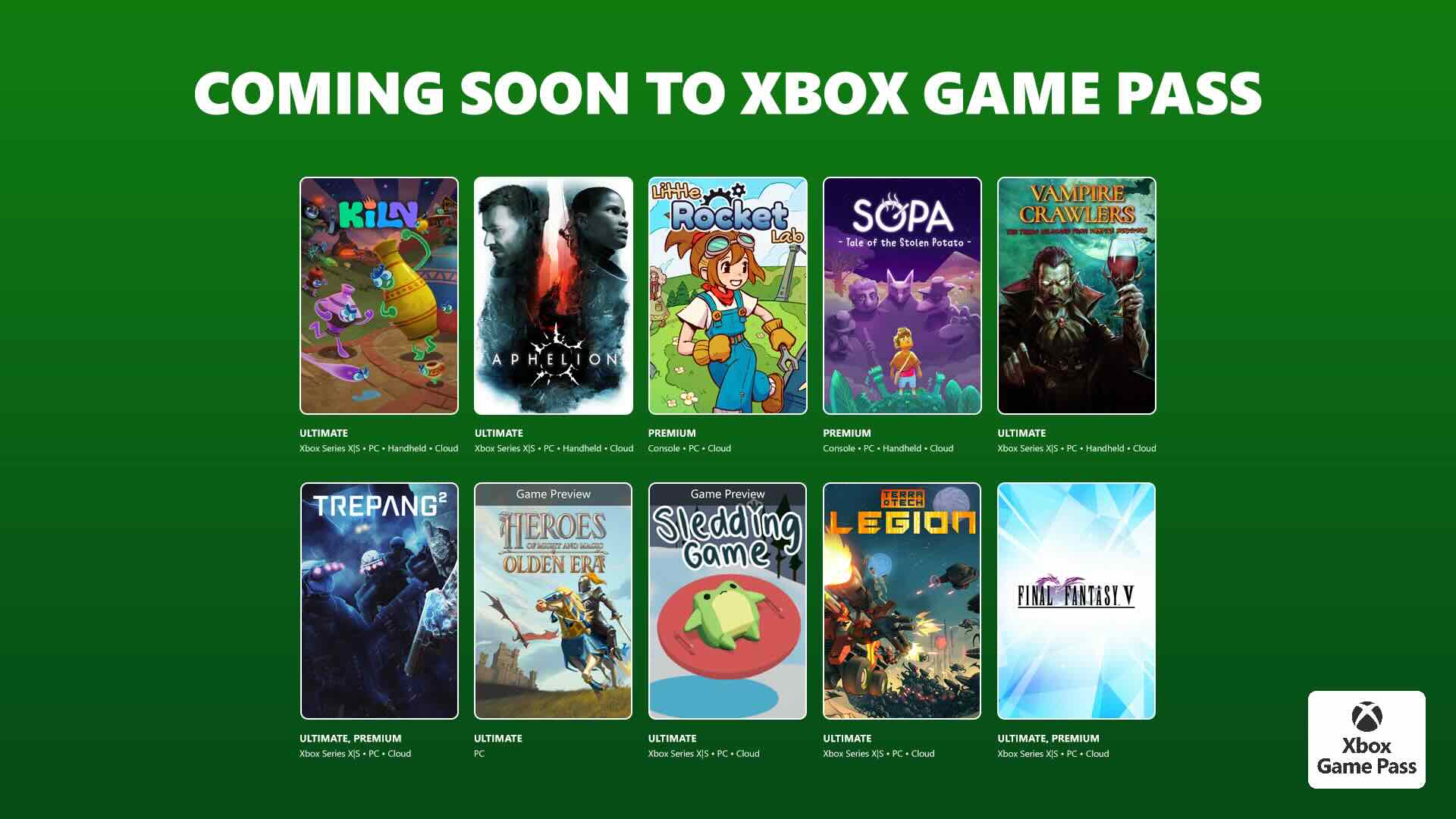 Xbox presenta la segunda tanda de juegos del Game Pass en abril; Final Fantasy V y Sopa destacan