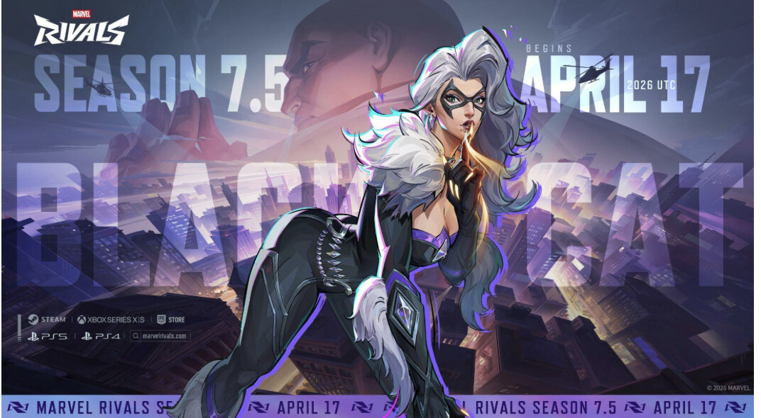Black Cat se une a Marvel Rivals en la Temporada 7.5: “The Hunt is On”, disponible el 17 de abril