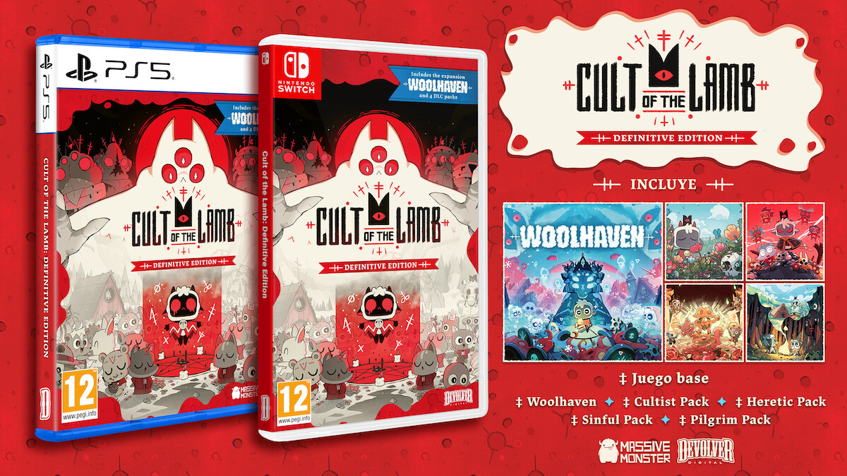 Cult of the Lamb: Definitive Edition, la colección suprema del fenómeno de gestión y sectas llegará en formato físico