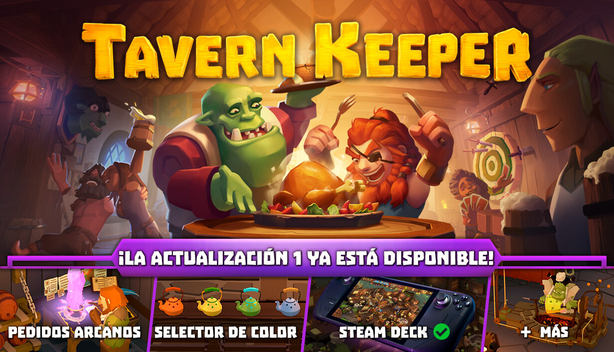 El querido simulador Tavern Keeper lanza nueva actualización:  Pinta y colorea