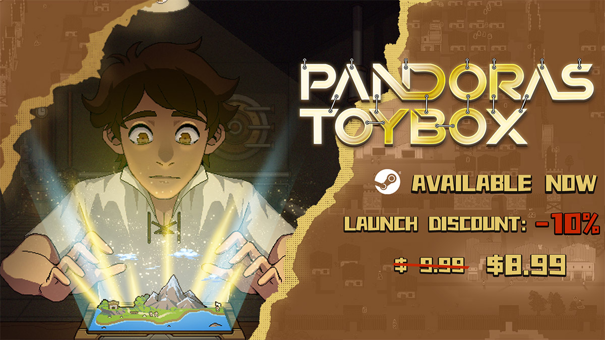 ¿Te atreves a abrir la caja? Pandora’s Toybox, el roguelite de simulación divina pixelada debuta en Steam