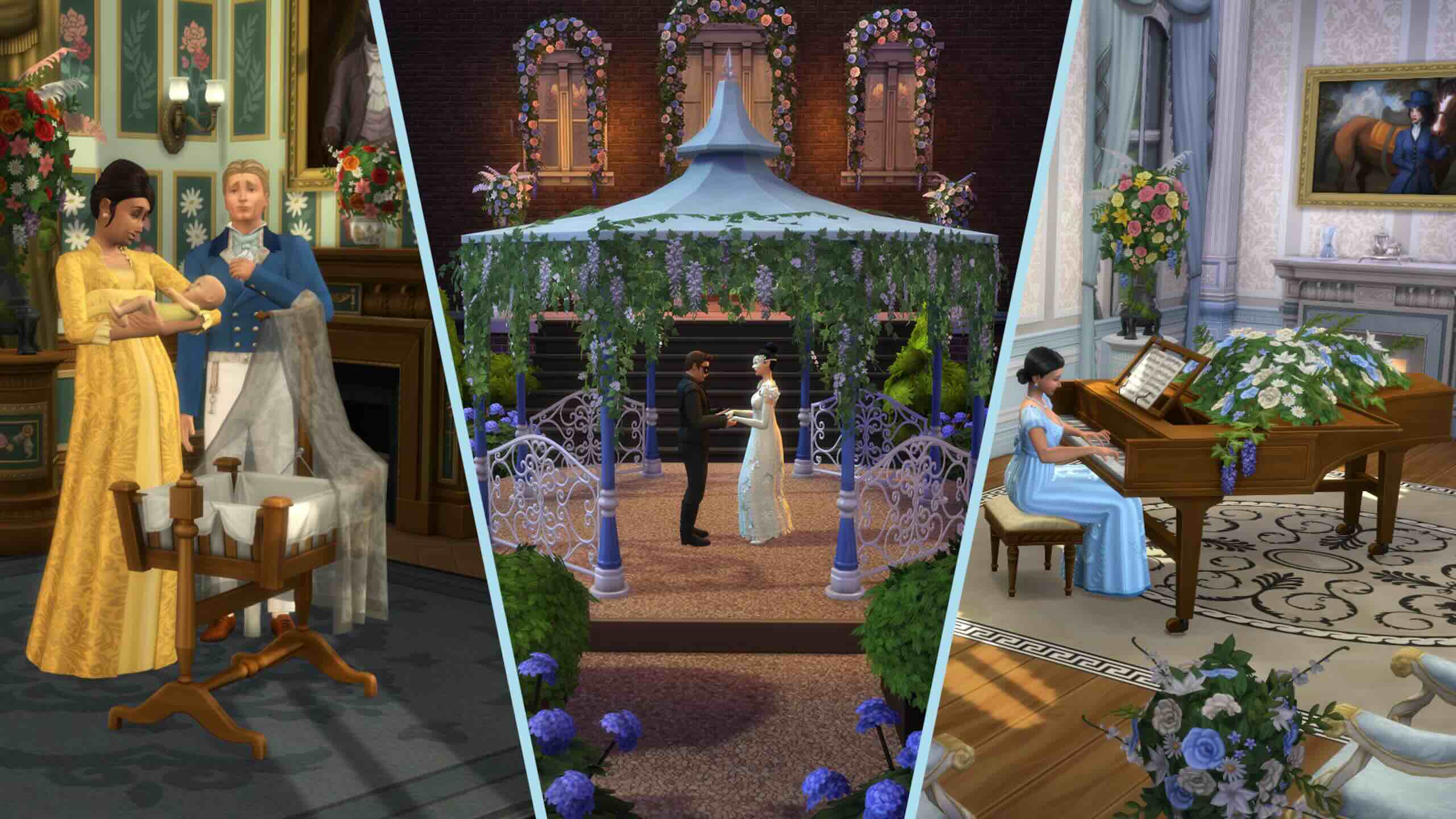 Los Sims 4 se asocia con Netflix para traernos el Baile de Máscaras de Lady Bridgerton