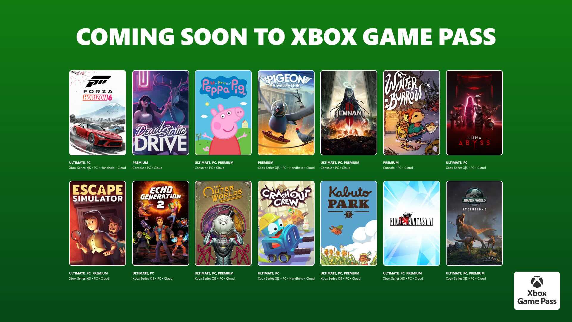 Forza Horizon 6 debuta junto con Escape Simulator y más en la segunda tanda del catálogo de Game Pass de mayo