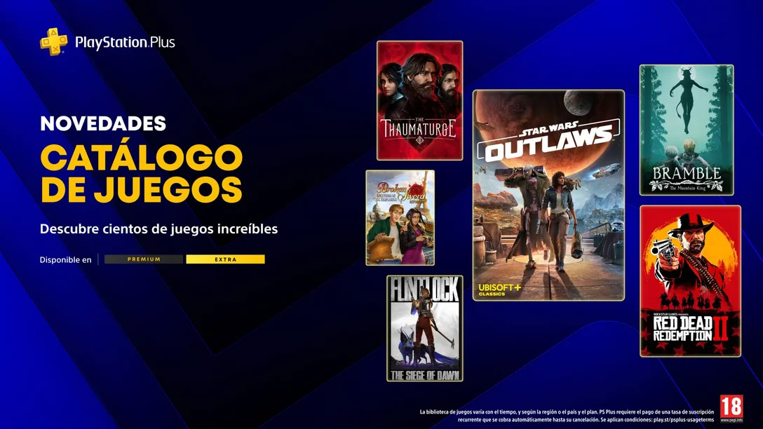 Star Wars Outlaws protagoniza la segunda oleada del catálogo de juegos de PlayStation Plus en mayo