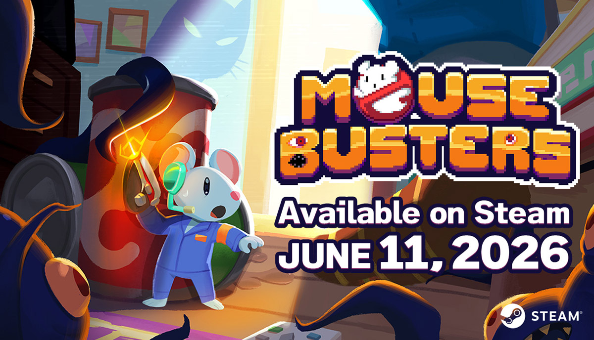 Mousebusters, la adorable y escalofriante aventura pixelada, se lanza en Steam la próxima semana!