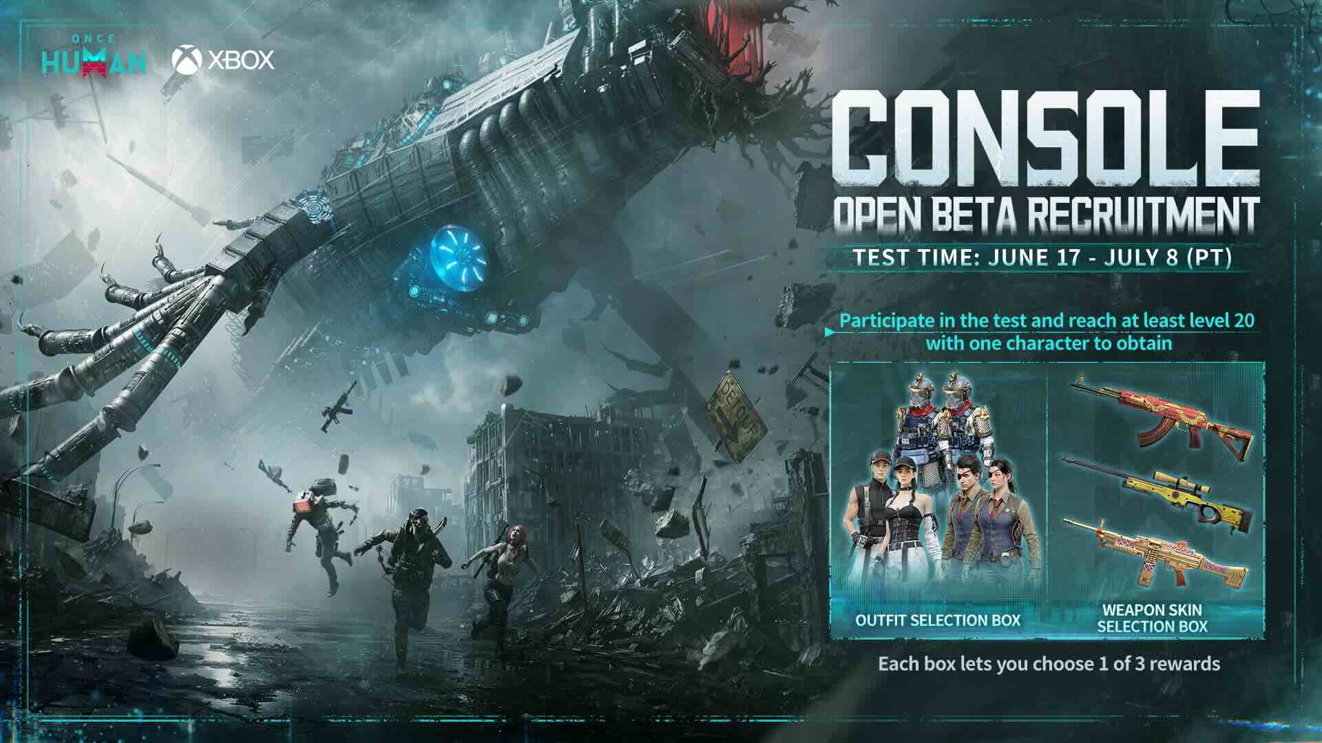 Once Human, el juego de supervivencia debuta su beta abierta en PS5 y Xbox Series