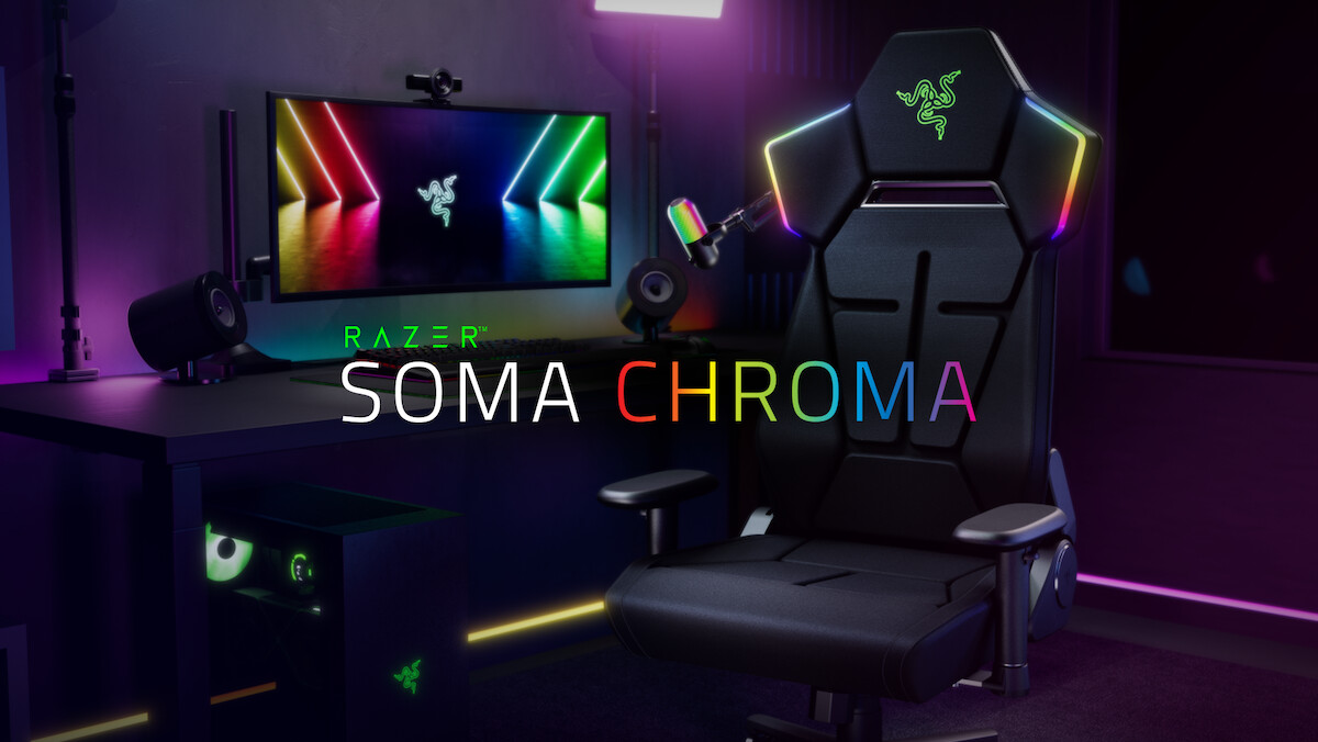 Inmersión RGB total con la nueva silla Razer Soma Chroma