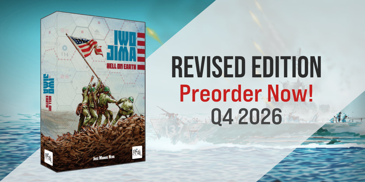 Iwo Jima: Infierno en la Tierra (Edición Revisada) de Neva Game Press, ya disponible para reservar
