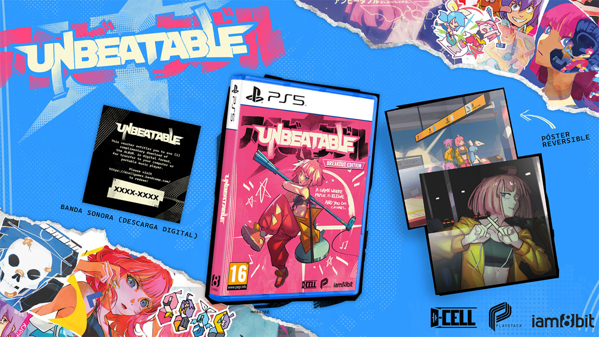 UNBEATABLE BREAKOUT EDITION Donde la música es un crimen llegará en formato físico a PS5 y Switch 2