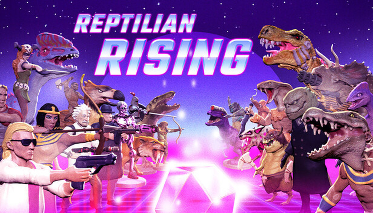 El extraño Reptilian Rising estrena demo en Steam, prueba su RPG táctico ochentero