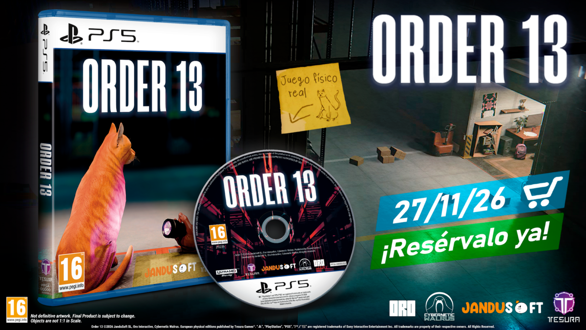Order 13 anunciado en formato físico para PlayStation 5 en noviembre