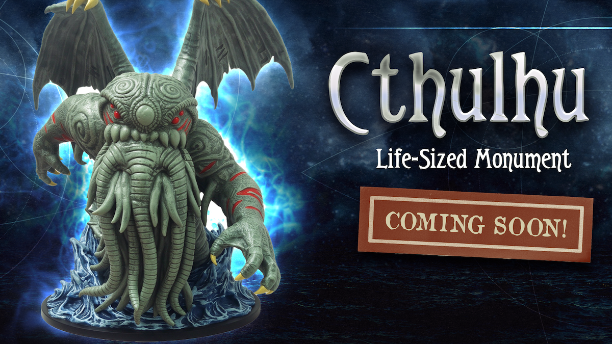 Sirius Dice presenta una estatua de Cthulhu de más de 60 centímetros para Arkham Horror