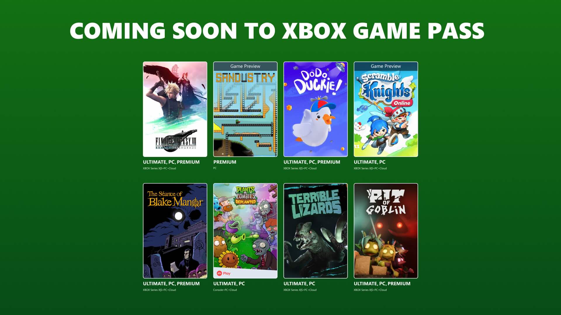 Final Fantasy VII Remake Intergrade se destaca en la segunda tanda de octubre en Xbox Game Pass